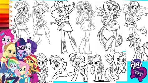 coloring   pony equestria girls compilation mewarnai kuda