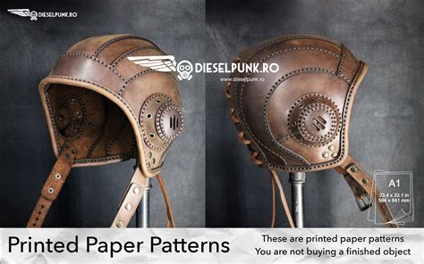 aviator cap pattern paper pattern aviator hat leather template