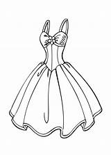 Coloring Pages Girls Dress sketch template