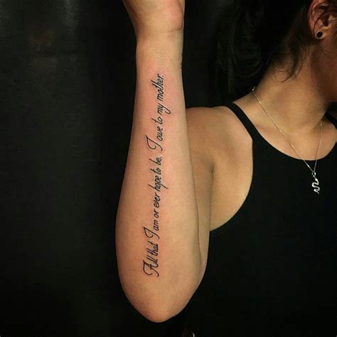 Placement Arm Quote Tattoos Side Arm Tattoos Inner Arm Tattoos Girly