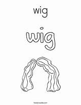 Coloring Wig Favorites Login Add Print Twistynoodle sketch template