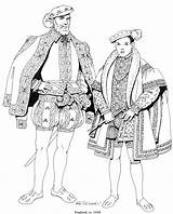 1550 Engeland Ausmalbilder Malvorlage Kids Colorier Costumes Stimmen Xvi Chevalier Coloringpagesfun sketch template