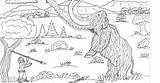 Woolly Coloring Mammoth sketch template
