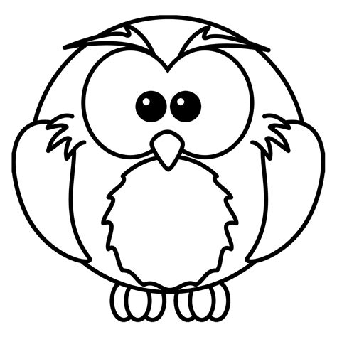 owl birds kids coloring pages