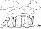 Stonehenge Coloring Pages Post Stonehedge England sketch template