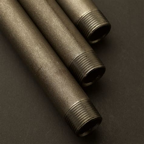 mm  quarter  threaded black steel pipe set lengths