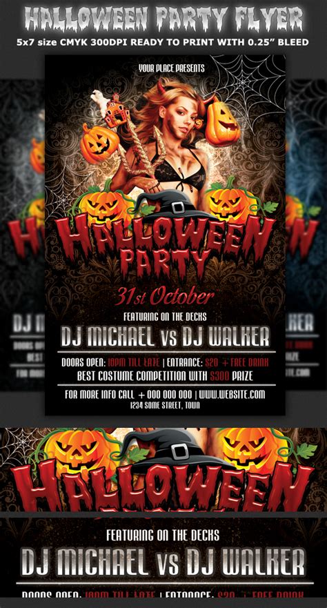 Halloween Party Flyer Template On Behance