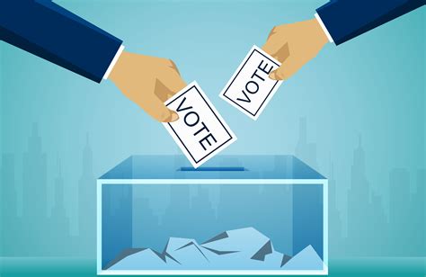 voting political hand holding election concept  vector art