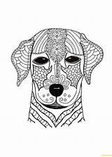 Coloring Dog Pages Hard Adult Adults Advanced Woof Animal Cute Printable Color Face Print Colouring Dogs Pdf Animals Sheets Book sketch template