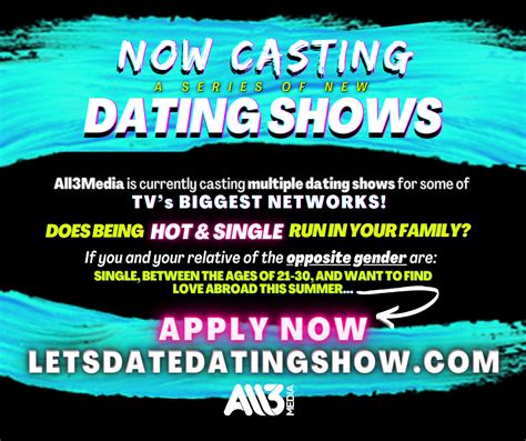 casting singles for reality dating shows auditions free