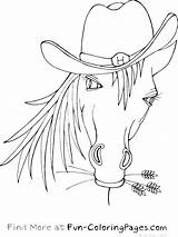 Coloring Cowboy Pages Horse Hat Drawing Hats Western Printable Color Fun Sheets Adult Horses Drawings Haw Yee Animal Kids Print sketch template