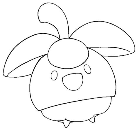 coloring page pokemon sun  moon bounsweet