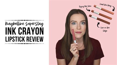 maybelline superstay ink crayon lipstick review youtube