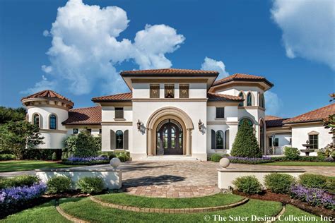 luxury tuscan home plan  deluxe master suite str architectural designs house plans