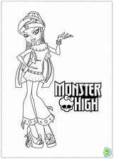 Monster High Dinokids Coloring Pages Dolls Close sketch template