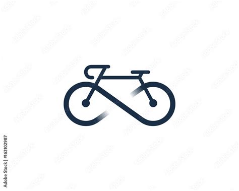 bike icon logo design element stock vector adobe stock