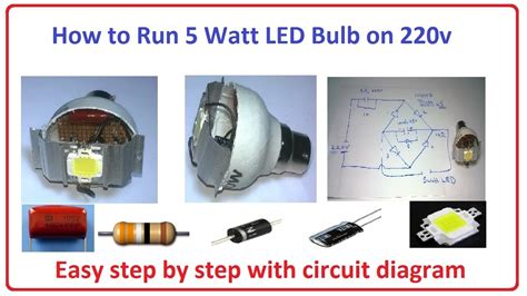 led light bulb diagram
