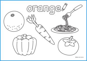 orange coloring worksheet maple leaf learning library