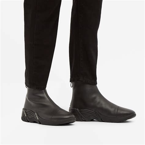 raf simons cylon leather sneaker boot black