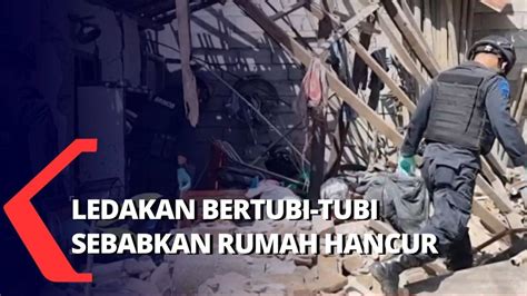 Tim Gegana Diterjunkan Untuk Selidiki Rumah Yang Meledak Hingga Rata