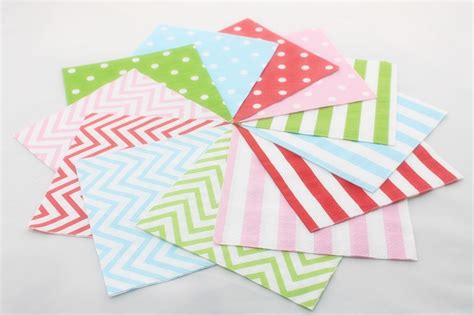 wholesale   multi colored paper napkins printed table napkin  packslot cm cm