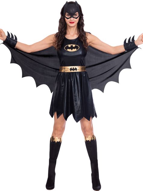 Licensed Adults Batgirl Fancy Dress Classic Costume Ladies Womens Uk 8