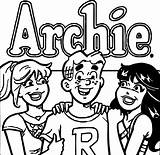 Archie Coloring Comics Together Girls Pages Wecoloringpage sketch template
