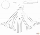 Coloring Enderman Minecraft Pages Mutant Printable Drawing Muntant Main sketch template