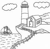 Coloring Pages Cliff Lighthouse Choose Board Parrot Online sketch template
