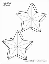 Printable 3d Star Templates Shapes Stars Coloring Christmas Printables Template Pages Firstpalette Make Parol Inch Paper Shape Colorful Sheet Print sketch template