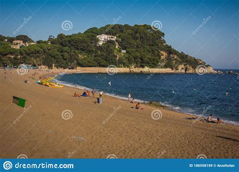 Fenals Beach In Lloret De Mar Stock Image Image Of Holiday Spain