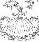 Embroidery Patterns Southern Vintage Designs Belle Hand Lady Crazy Coloring Transfers Girl Applique Umbrella Pattern Belles Mão Online Riscos Quilting sketch template