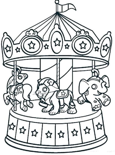 carnival theme coloring pages coloring page