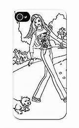 Barbie Coloring Recalling Iphone Premium 5s Tpu Case Print Cover Pages Style Amazon sketch template