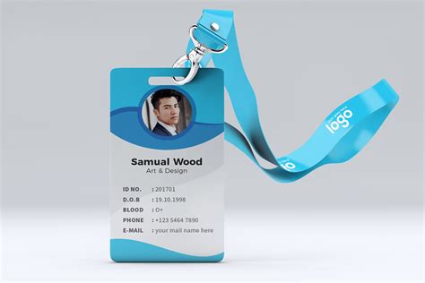 employee id card design stationery templates creative market