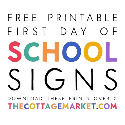 day  kindergarten sign  printable  printable templates