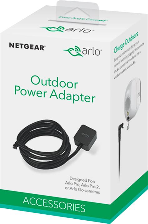 buy outdoor power adapter  arlo pro pro    arlo security light black vma nas