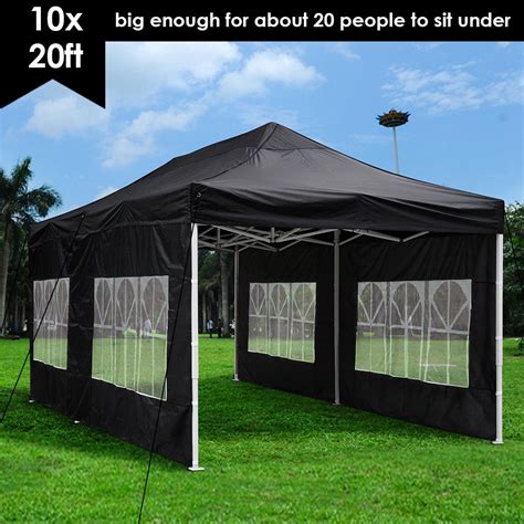 yescom  ez pop  canopy folding wedding party tent outdoor black walmartcom