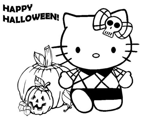 kitty halloween coloring pages educative printable