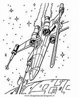 Wing Fantascienza Malvorlage Starwars Ausmalen Kampfflugzeuge Raumschiff Stellari Guerre Colorare Categoria Coloriages sketch template