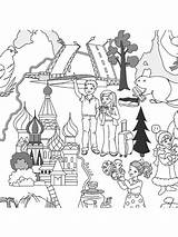 Pages Coloring Russia Mycoloring Printable sketch template