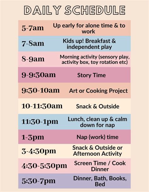 daily toddler schedule    quarantine  mama notes