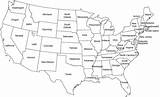 Unidos Labeled Names Capitals Contiguous Myeducation Maps Amerikansk sketch template