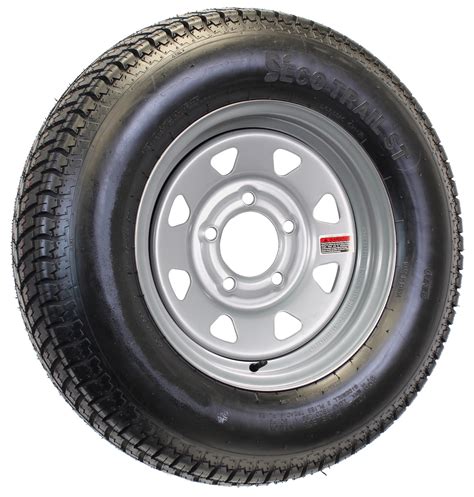 radial trailer tire  silver rim str load   lug   spoke wheel walmartcom