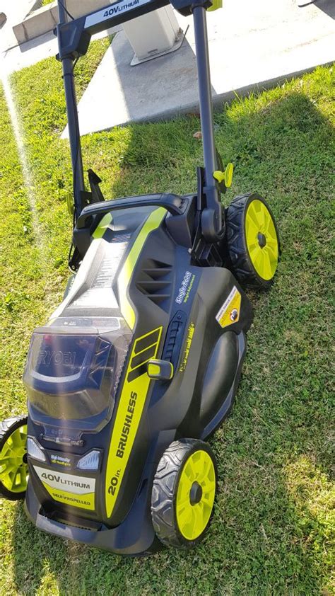 Ryobi 40v Brushless 20in Brushless Lawn Mower Kit Battery And Charger