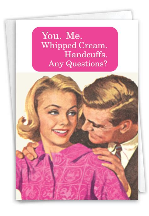 Naughty Adult Humor Whipped Cream All Occasions Greeting Card