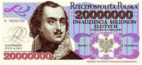 banknote  zlotych fantasy issuespoland collector series colp cs