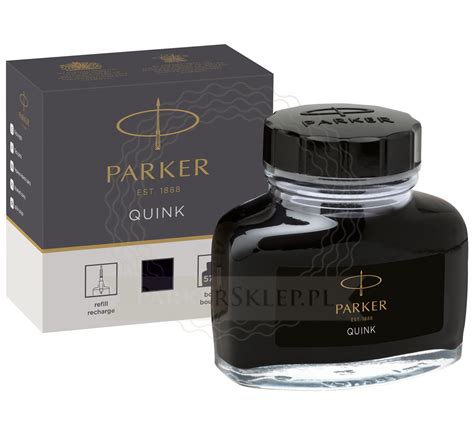 fountain  ink ml bottle black permanent parker quink