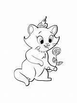 Marie Cat Coloring Disney Pages Recommended Printable sketch template