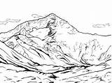 Everest Mount Coloring Pages Designlooter 2550 1kb sketch template